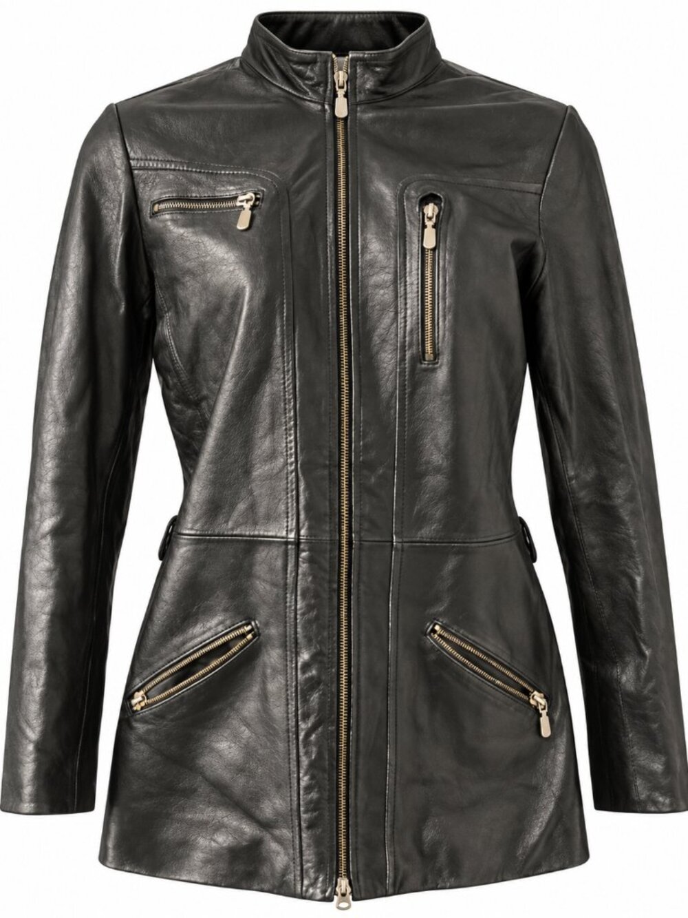 Danier Genuine Leather Black Moto Jacket Women’s